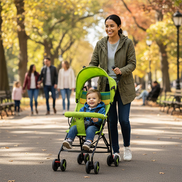 Poussette canne multicolore