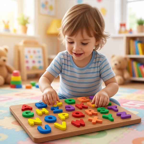 Puzzle alphabet en bois