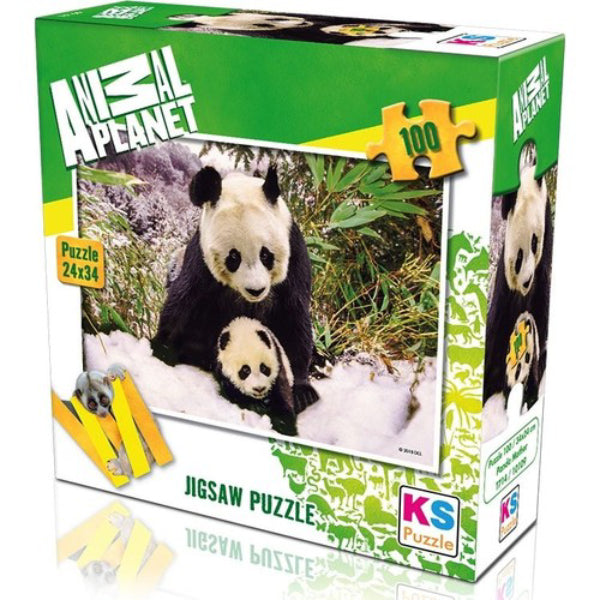 Puzzle Ks Animal Planet - Panda 100 pcs