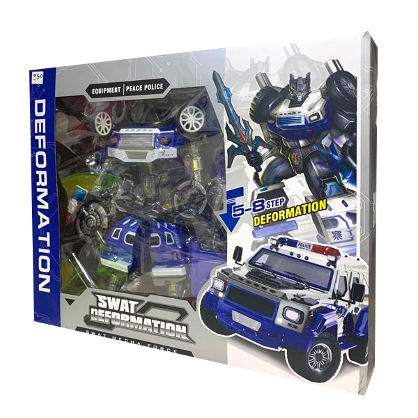 Robot transformable en voiture police
