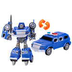 Robot transformable en voiture police