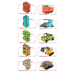 Robot transformable numérique 4 pcs