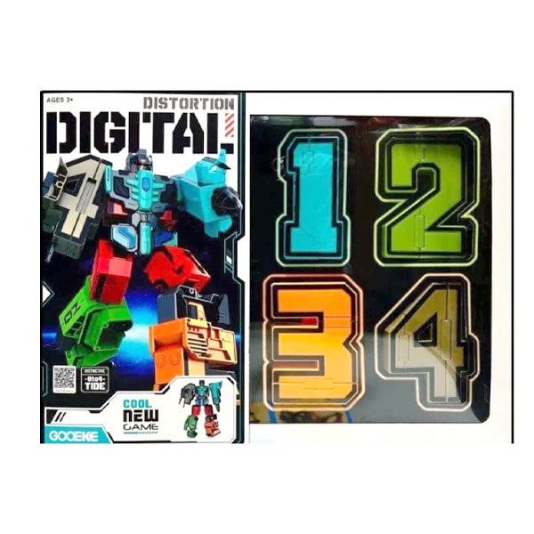 Robot transformable numérique 4 pcs