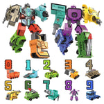Robot transformable numérique 9 pcs