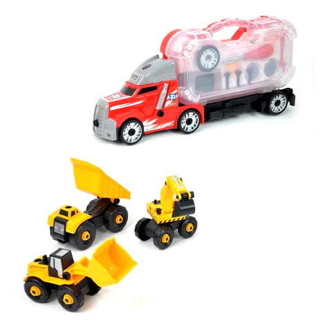 Set Camions de chantier avec accessoires