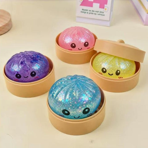 Squishy Dumpling dur avec paillettes