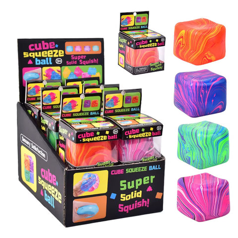 Squishy cube marbré