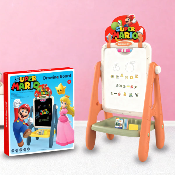 Tableau 2 en 1 a craie et feutre Super Mario