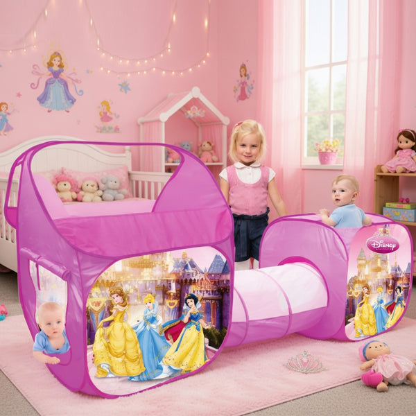 Tente Princesses Disney 3 pièces avec 100 balles