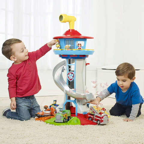 Tour de guet Paw Patrol avec 3 voiturettes