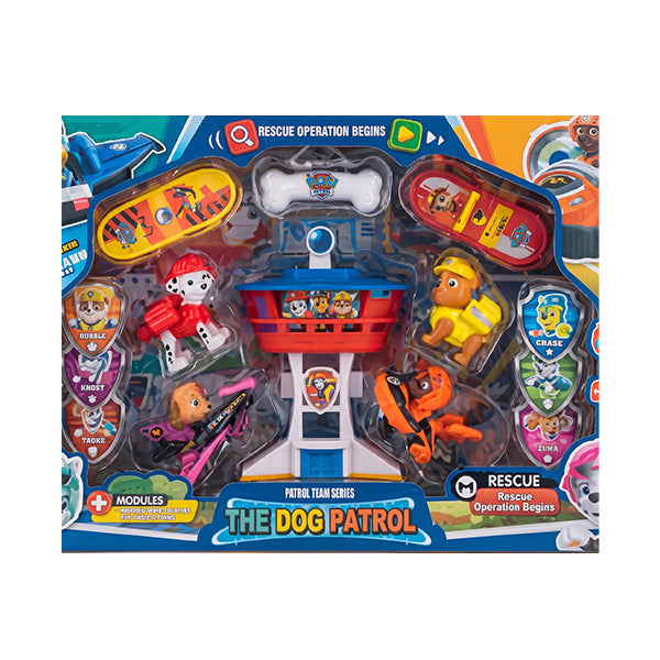 Tour de secours Paw Patrol avec 4 figurine
