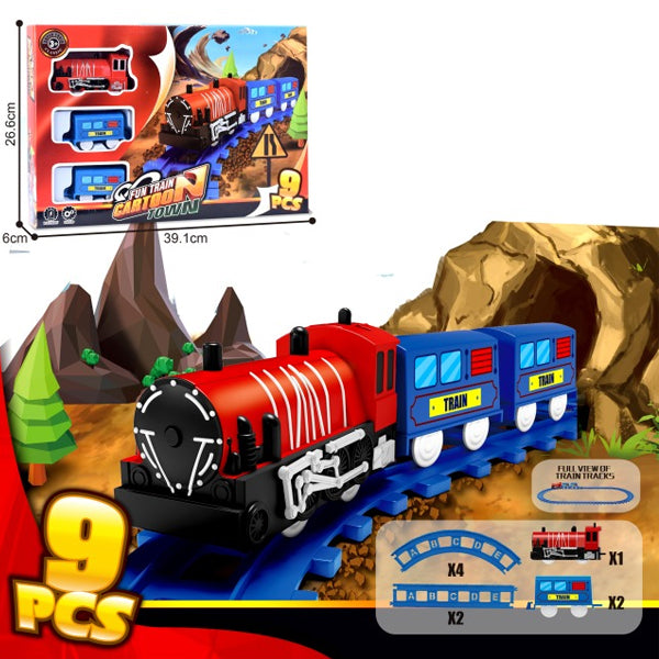 Train Cartoon Town 9 pcs