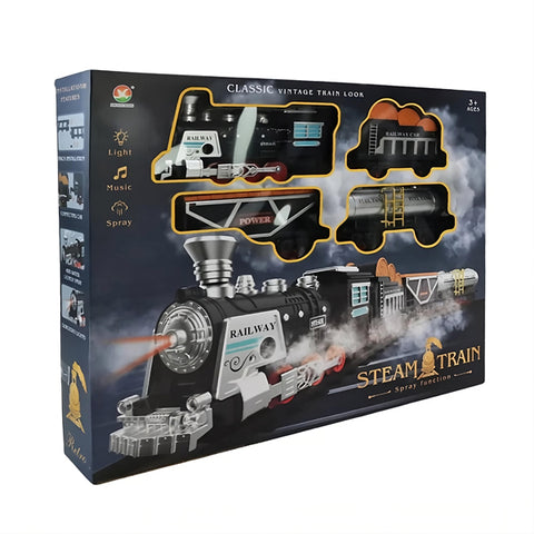 Train Steam avec spray à eau