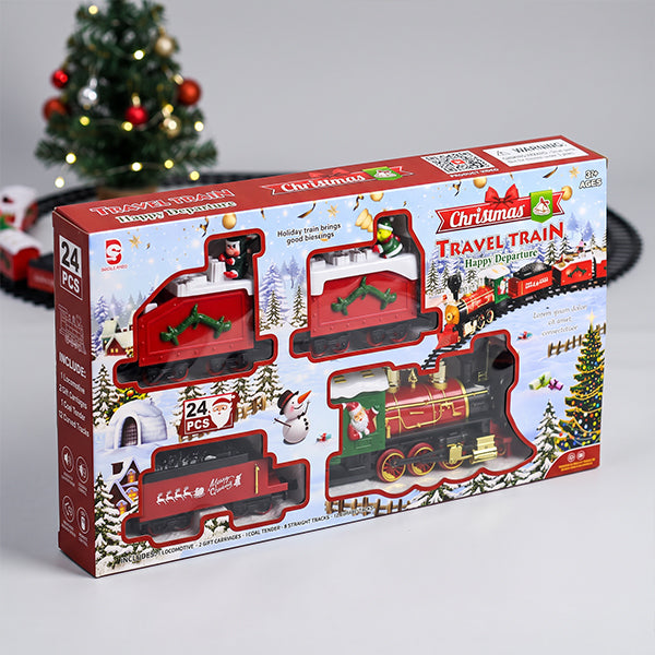 Train géant de Noël