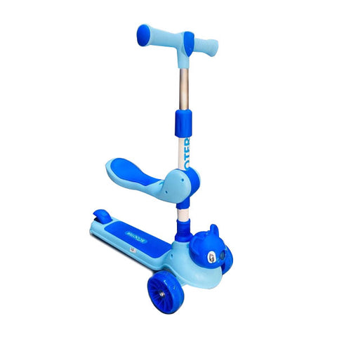 Trottinette 2 en 1 Stitch avec 3 roues et siège