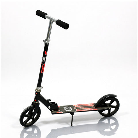 Trottinette grandes roues Rouge et Noire