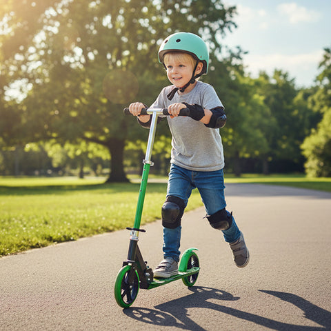 Trottinette grandes roues Verte