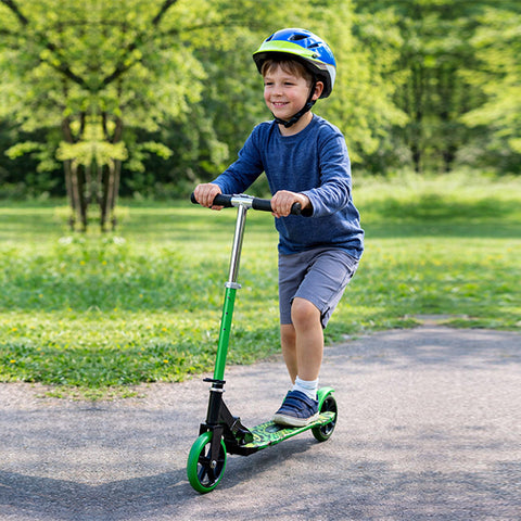 Trottinette grandes roues Verte
