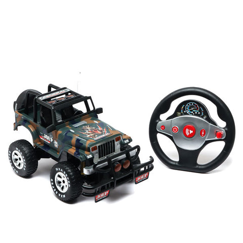 Voiture Jeep R/C avec volant 1:8