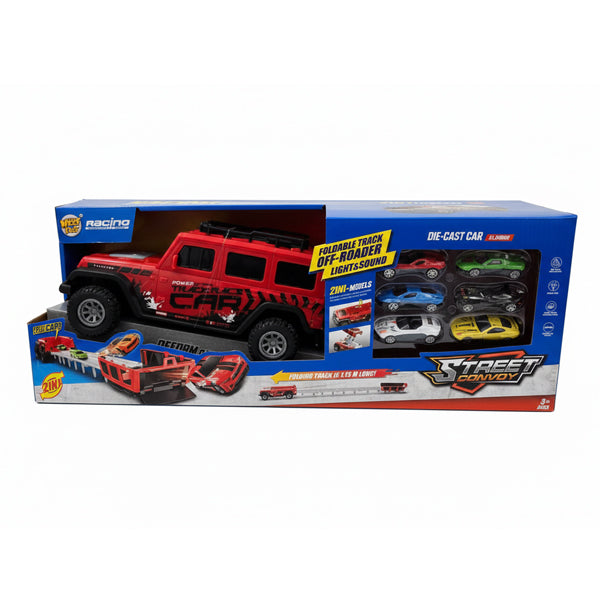 Voiture Jeep avec 6 voiturettes