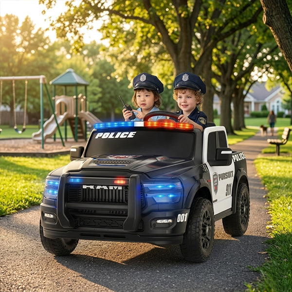 Voiture Police à batterie 12V