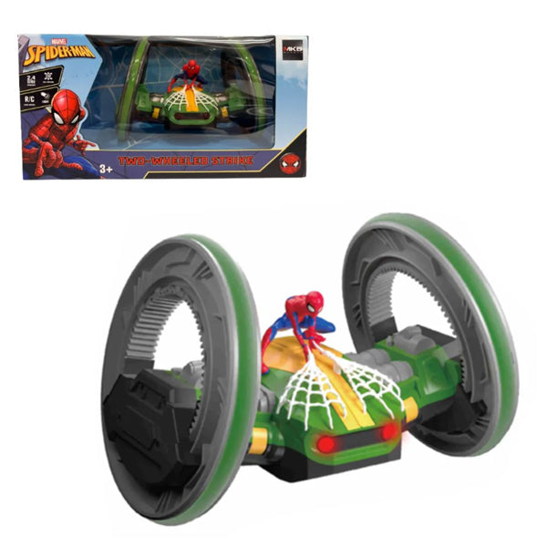 Voiture acrobatique 2 roues R/C Spiderman