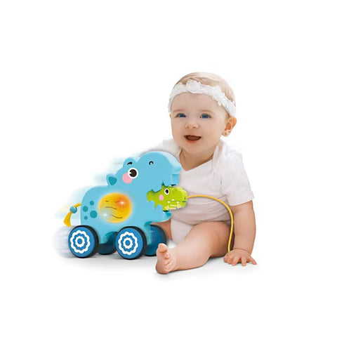YOULEEN - Voiture à tirer hippopotame