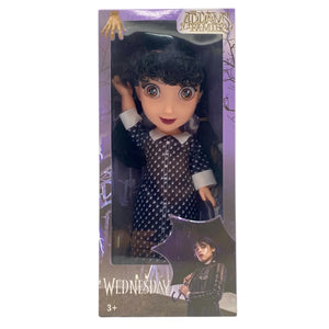 Grande poupée Wednsday Addams avec son