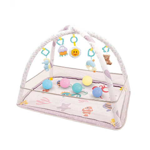 TIIBABY - Tapis d'éveil et parc bébé 2 en 1