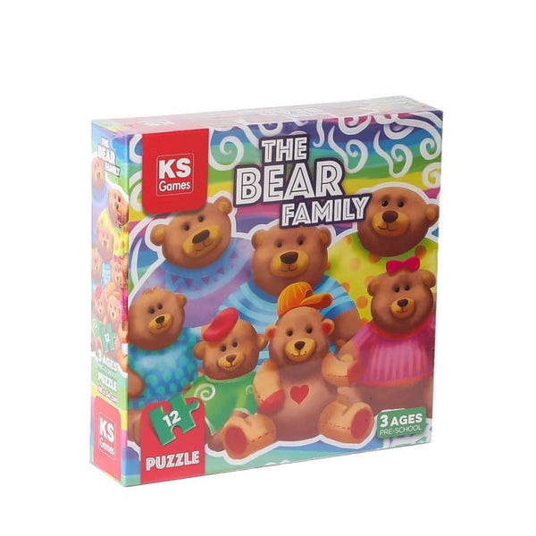 KS - Puzzle 12 pcs - THE BEAR FAMILY