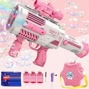 Pistolet à bulles rose