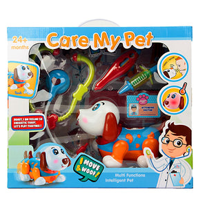 Chien docteur qui marche
