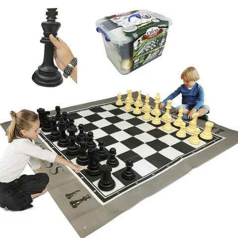 Jeu d'échecs avec Tapis Géant