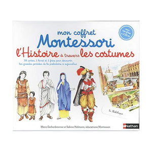 NATHAN - COFFRET MONTESSORI DE L'HISTOIRE DES COSTUMES