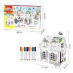 Maison en carton à colorier