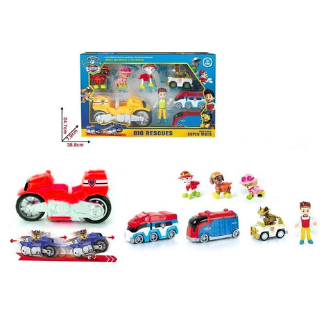 Véhicules paw patrol avec figurines