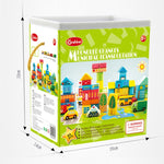 ONSHINE - Jeu de blocs Ville en bois 62 pcs