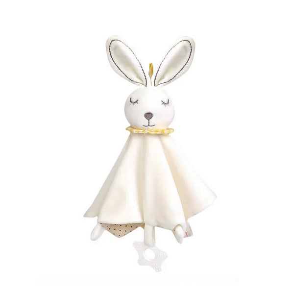 Doudou lapin avec hochet