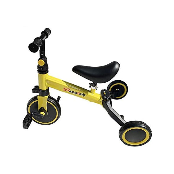Tricycle modulable jaune