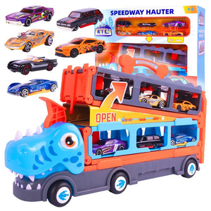 Hotwheels - Camion dragon avec 6 voiturettes