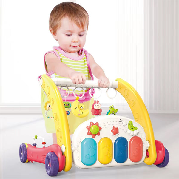 2 en 1 Tapis d'éveil et trotteur