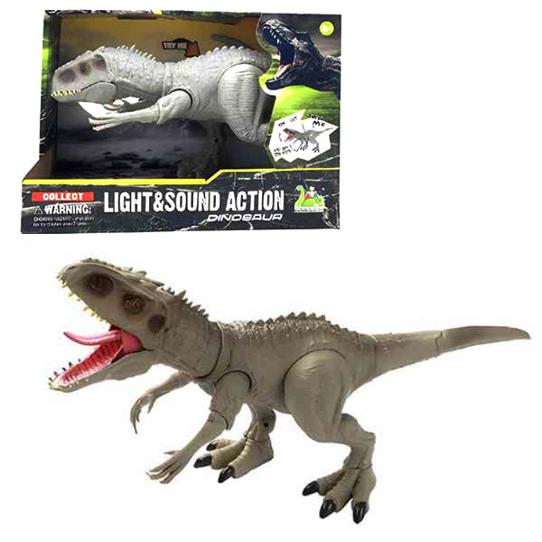 Dinosaure Indominus Rex avec son et lumière