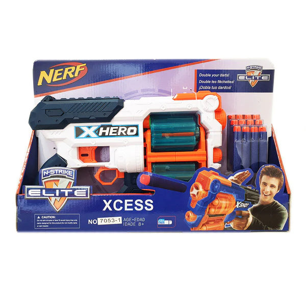 NERF - Fusil X-Hero Xcess  8 ans et + –