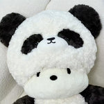 Peluche 2 en 1 Panda et Chien 47 cm