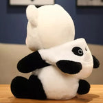 Peluche 2 en 1 Panda et Chien 47 cm