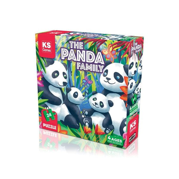 KS - Puzzle 24 pcs - THE PANDA FAMILY