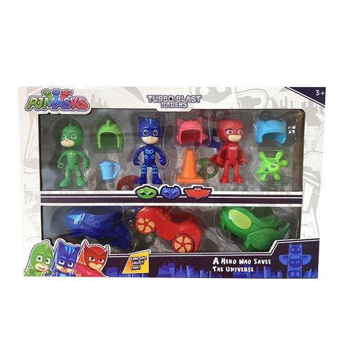 Pack 3 figurines PJMASK avec véhicules