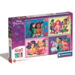 CLEMENTONI - Puzzle 4 en 1 Super Color