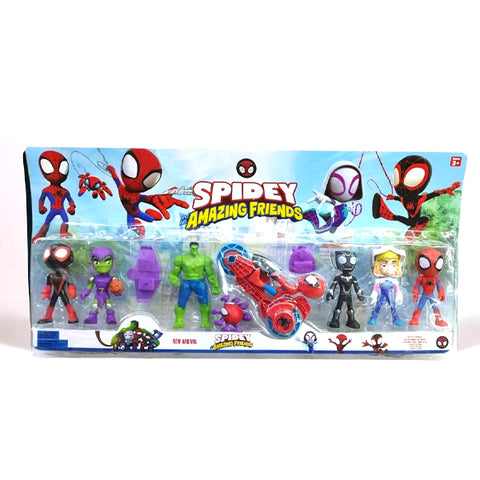 Pack 6 figurines Spidey