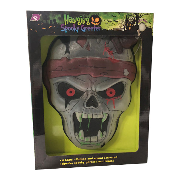 Masque crâne Halloween avec son et lumière